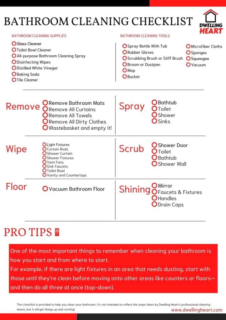 The Ultimate Bathroom Cleaning Checklist